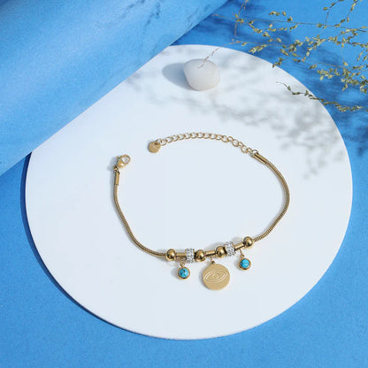 Gold Plated Nazar Bracelet