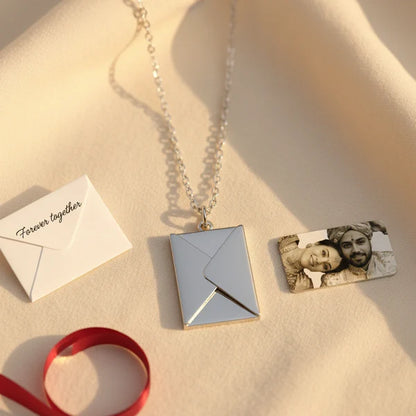 Engraved Envelope Necklace