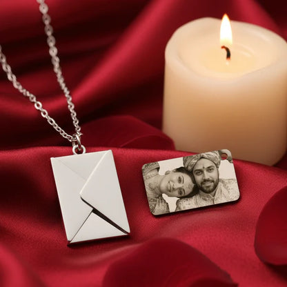 Engraved Envelope Necklace