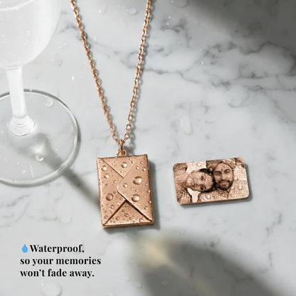 Engraved Envelope Necklace