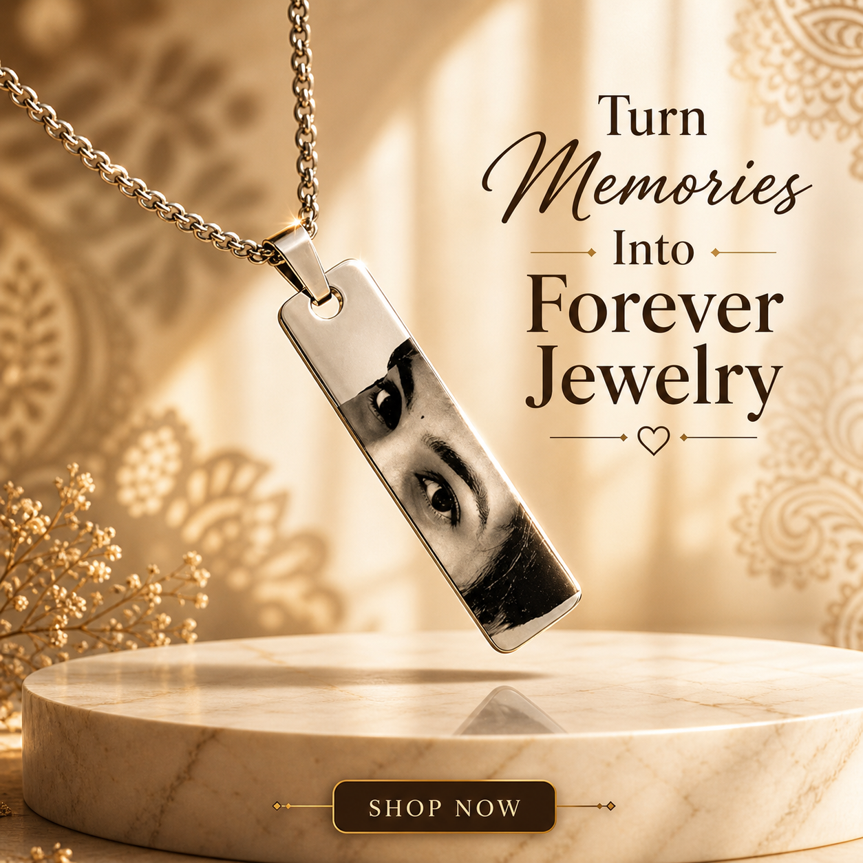 Eye of Love Personalized Necklace